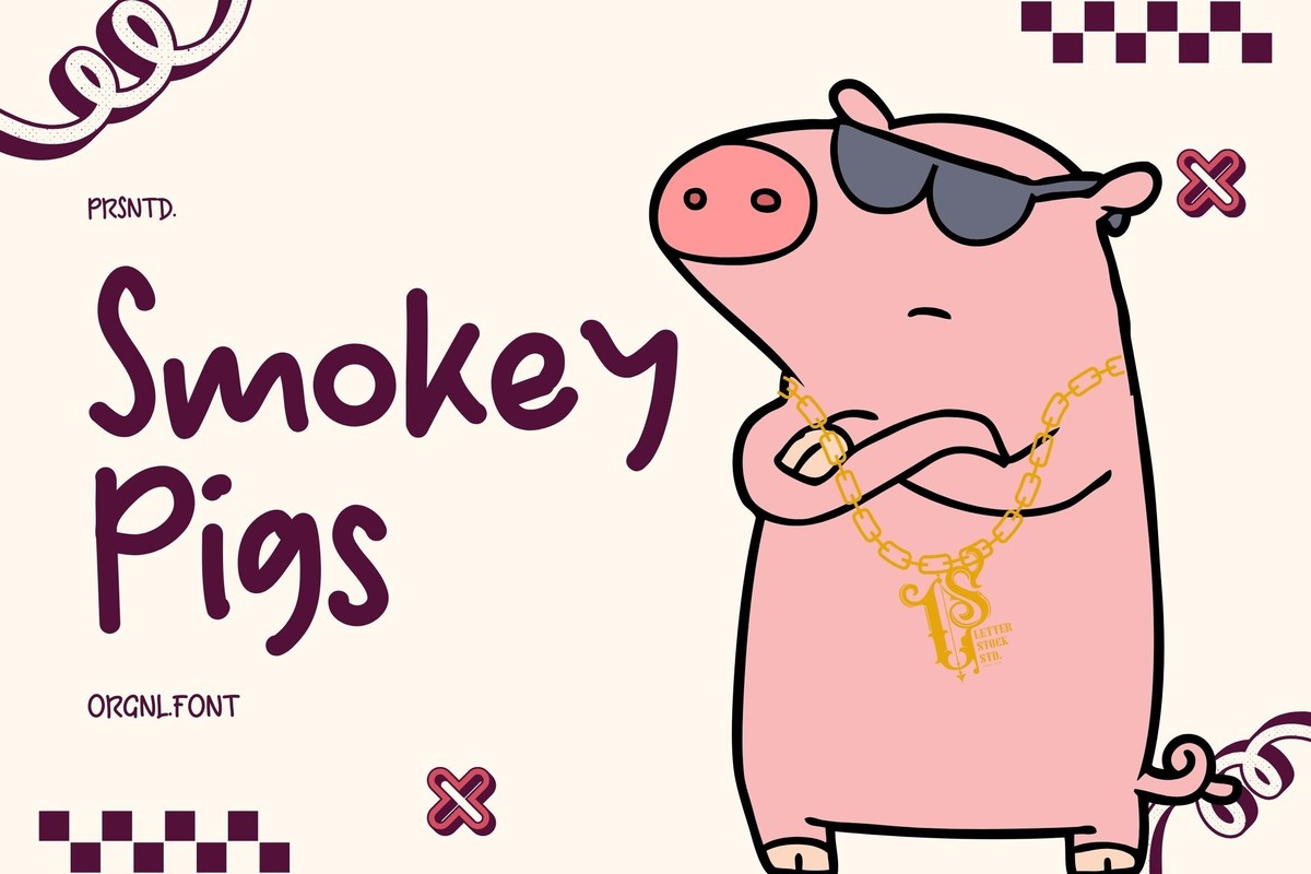 Smokey Pigs Font preview