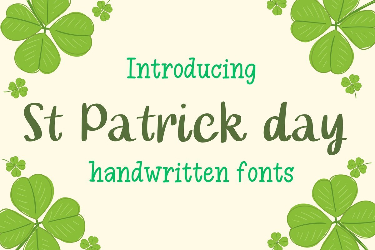 St Patrick Day Regular Font preview