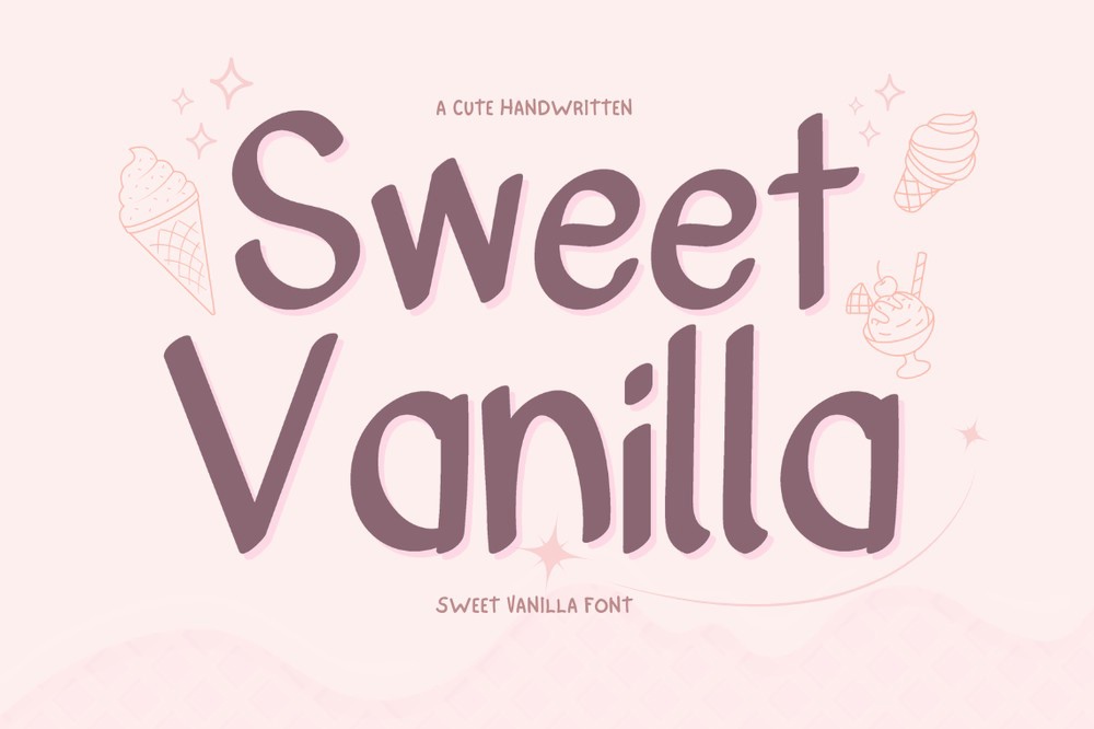 Sweet Vanilla Font preview