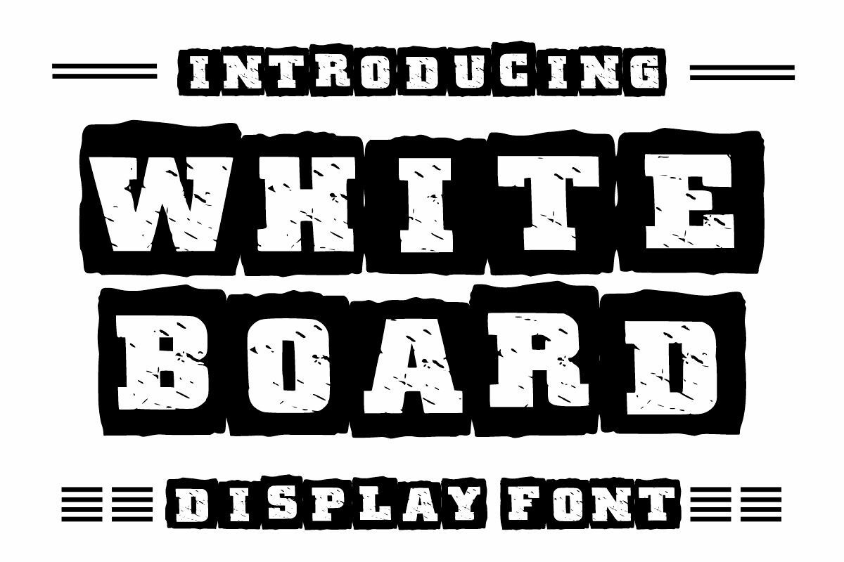 White Board Font preview
