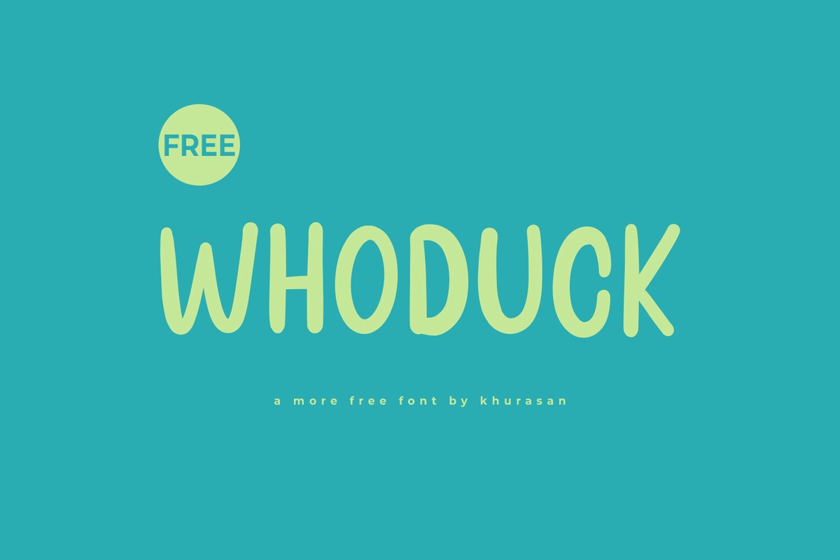 Whoduck Font preview