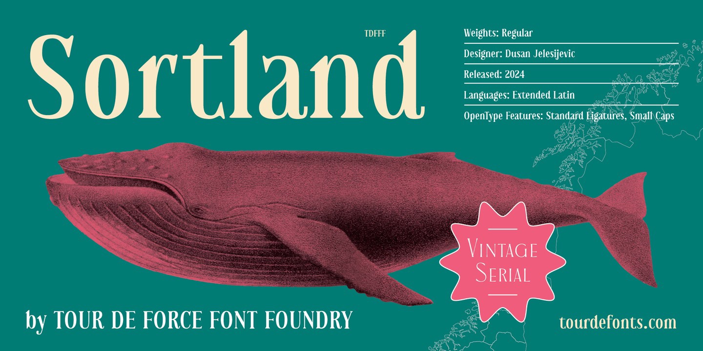 Sortland Font preview