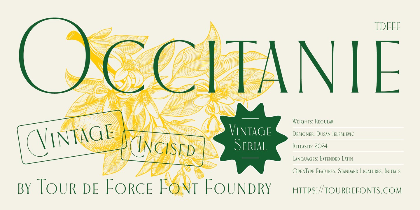 Occitanie Font preview