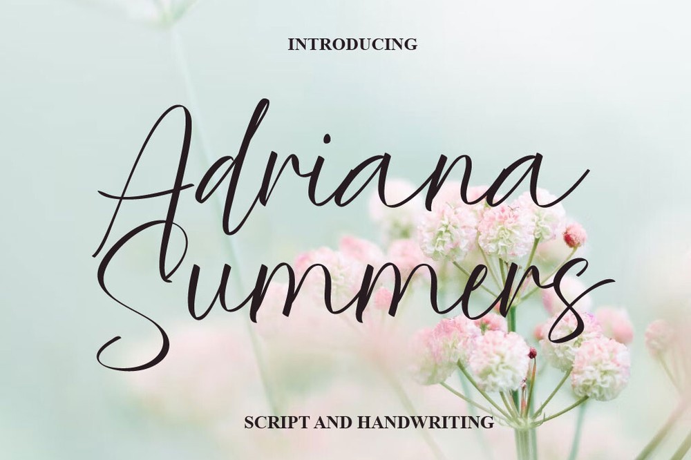 Adriana Summers Regular Font preview