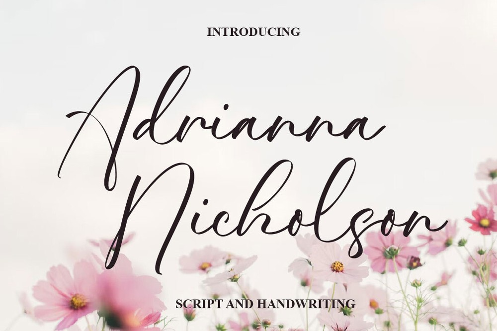 Adrianna Nicholson Regular Font preview