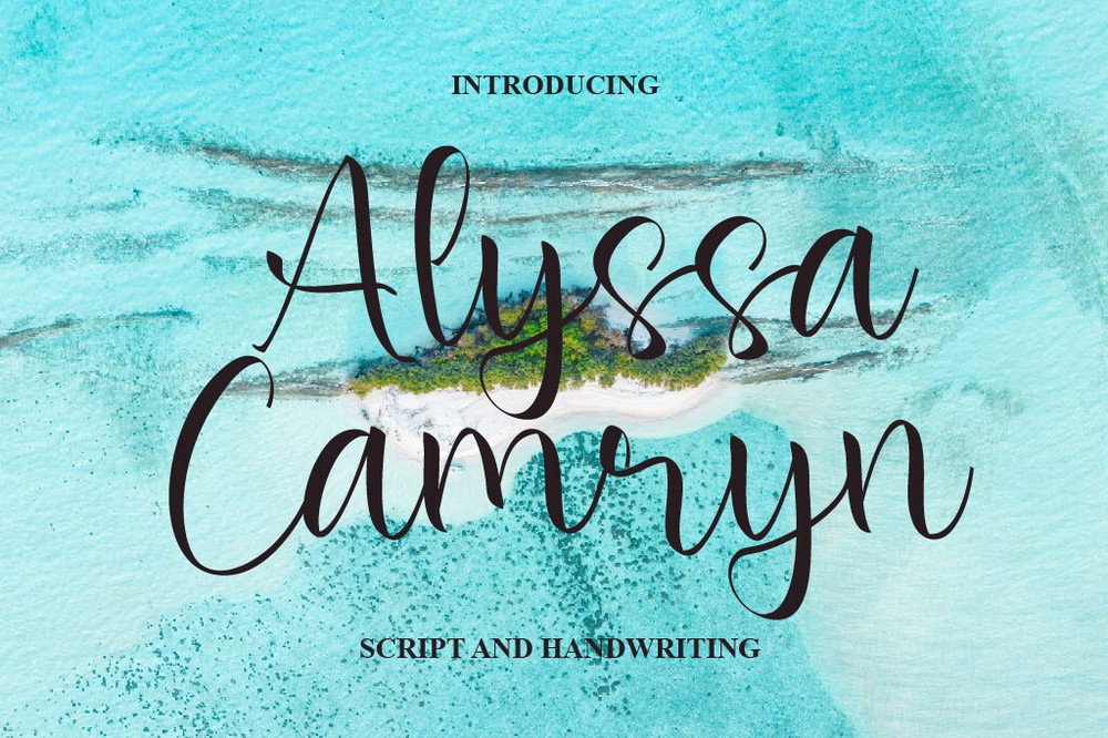 Alyssa Camryn Regular Font preview