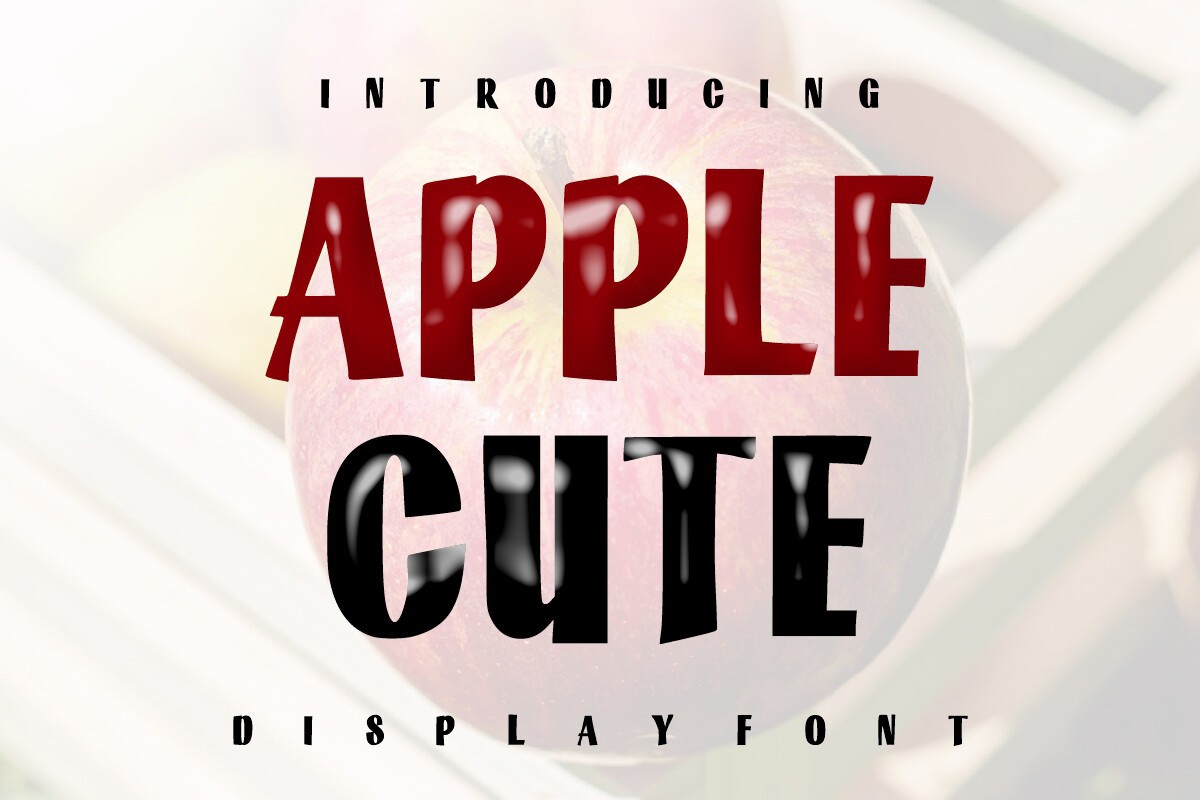 Apple Cute Font preview