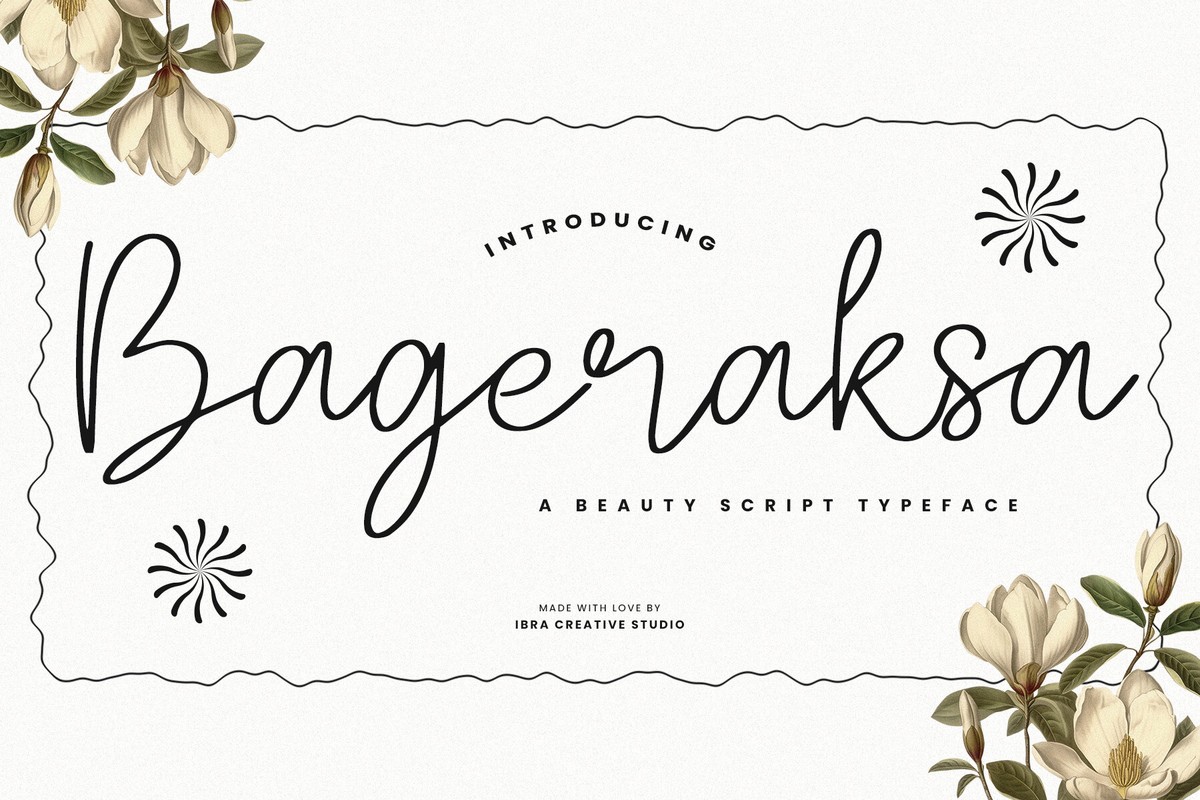 Bageraksa Font preview