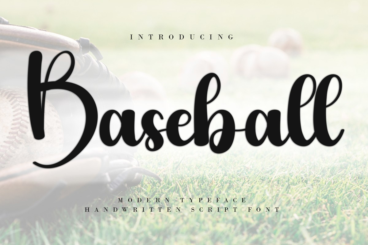 Baseball Font preview