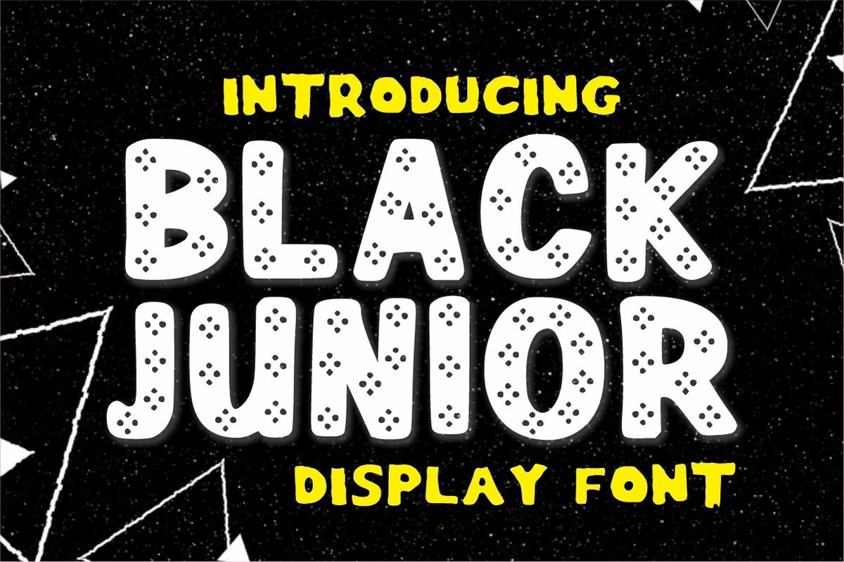 Blackjunior Font preview