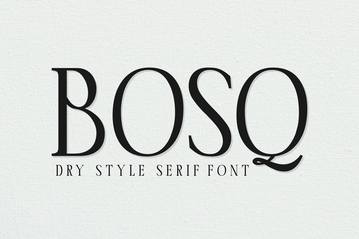 Bosq Font preview