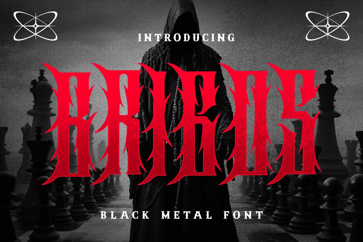 Brigos Metal Font preview