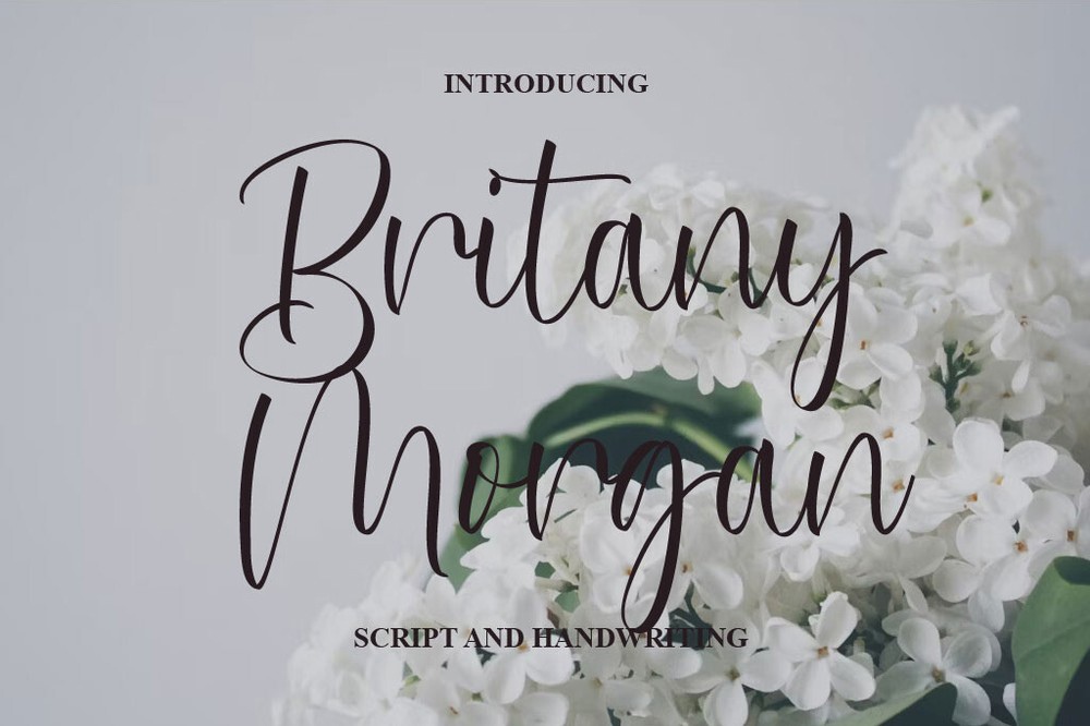 Britany Morgan Font preview