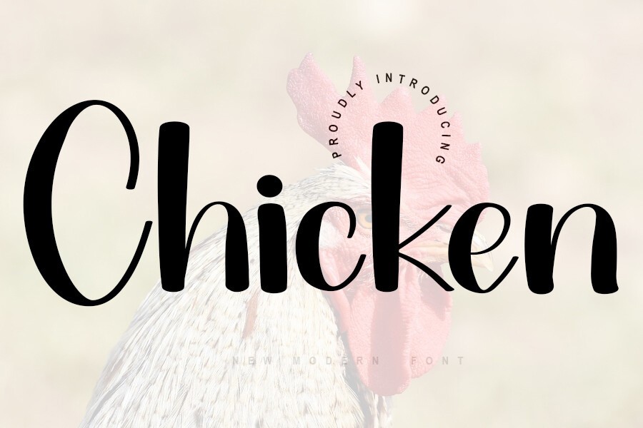 Chicken Font preview