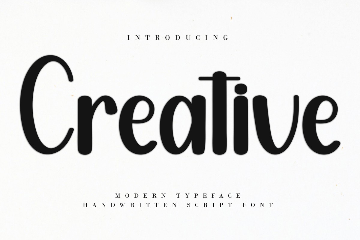 Creative Regular Font preview