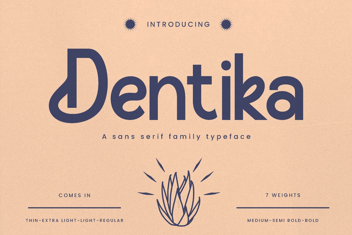 Dentika Font preview