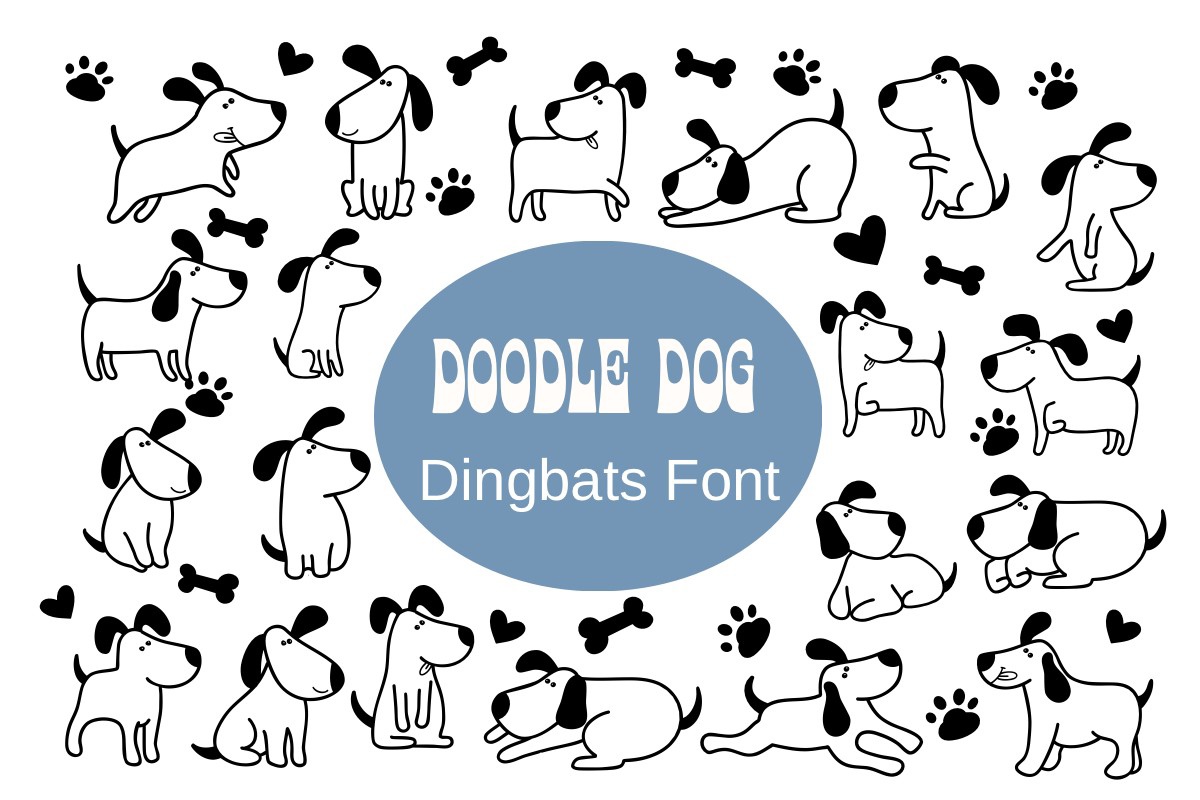 Doodle Dog Font preview