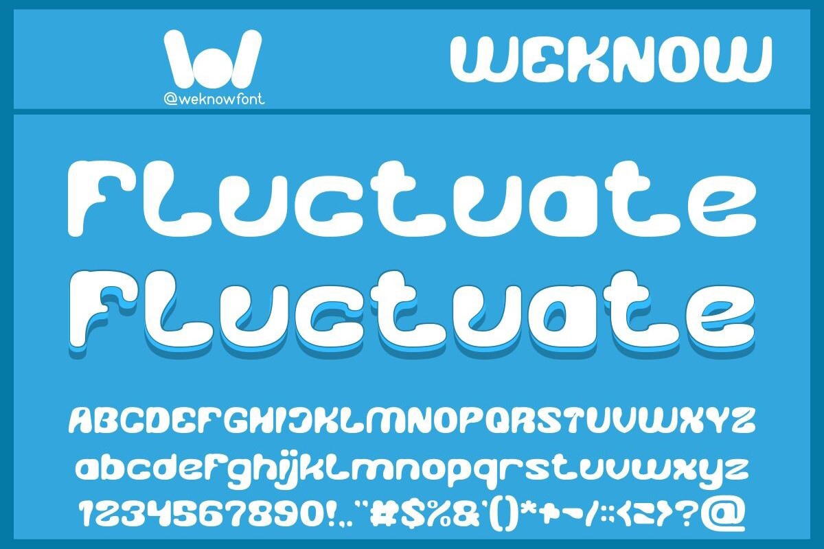 Fluctuate Font preview