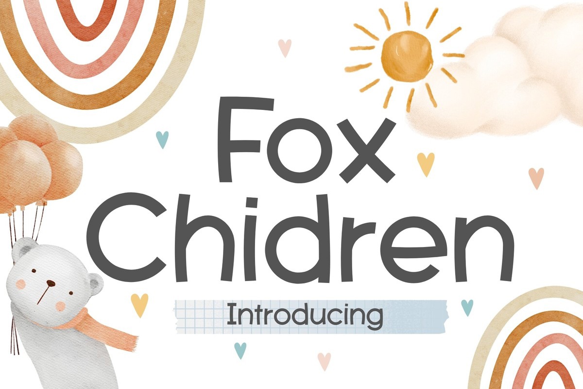 Fox Chidren Regular Font preview