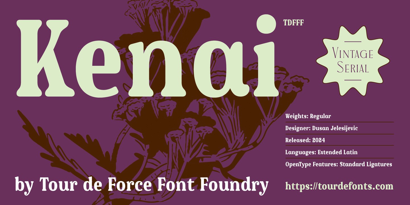 Kenai Font preview