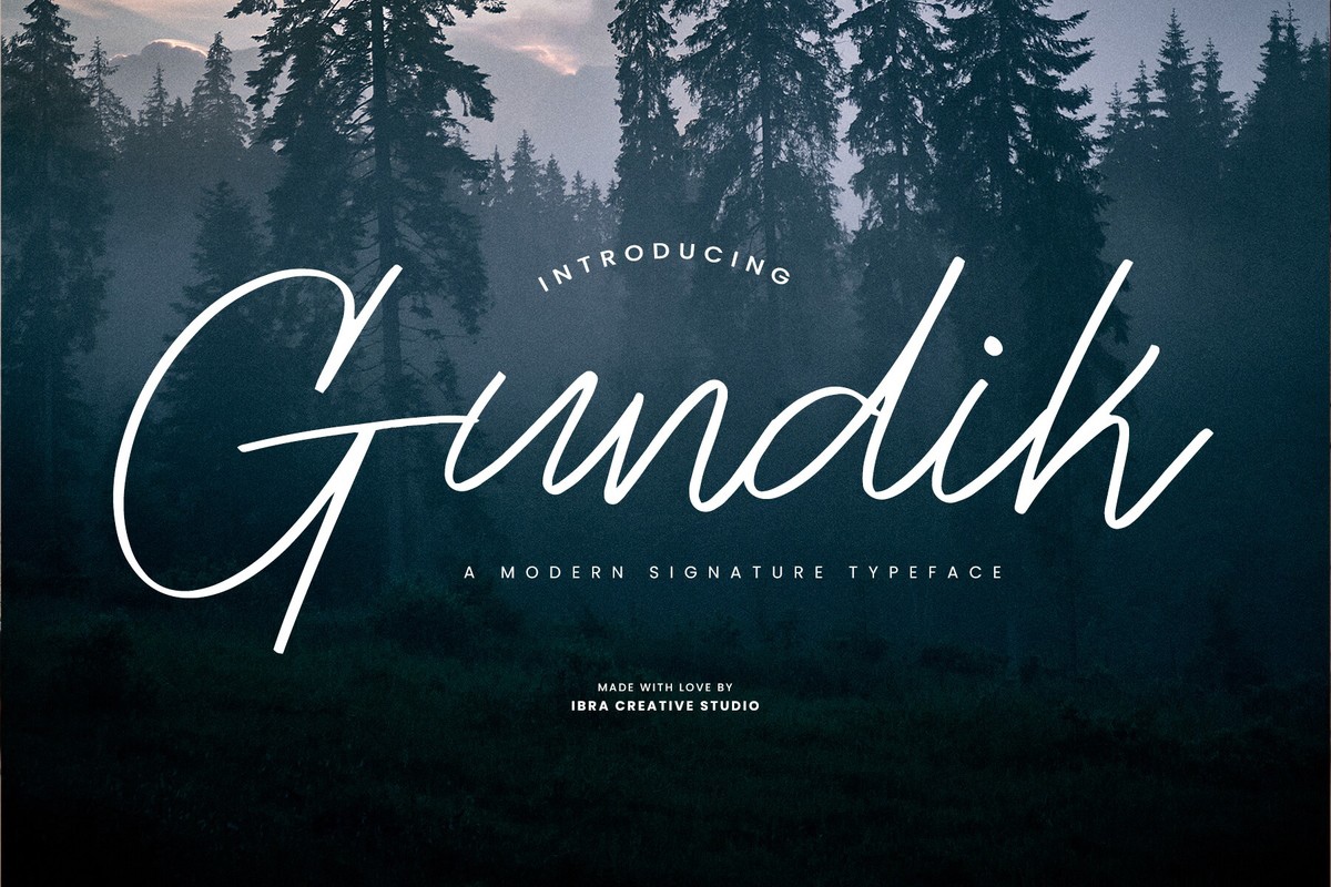 Gundik Font preview