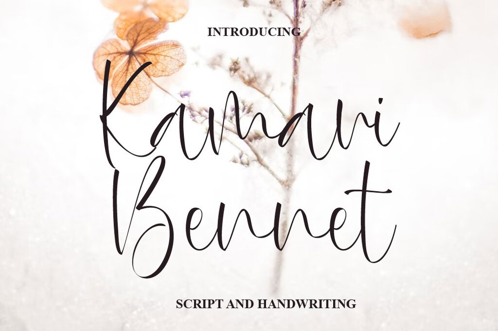 Kamari Bennett Font preview