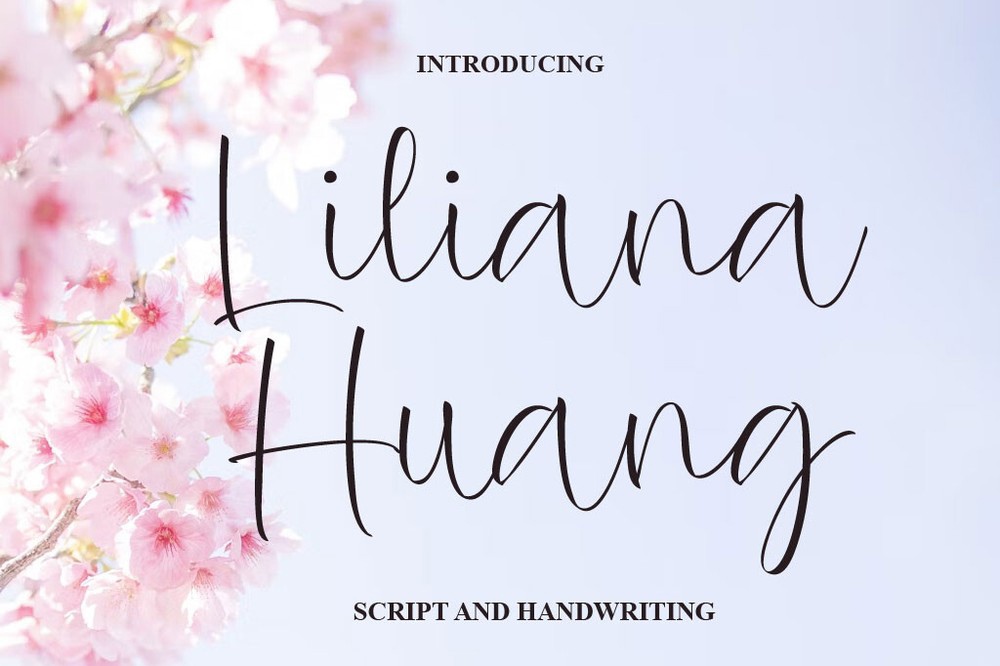 Liliana Huang Font preview