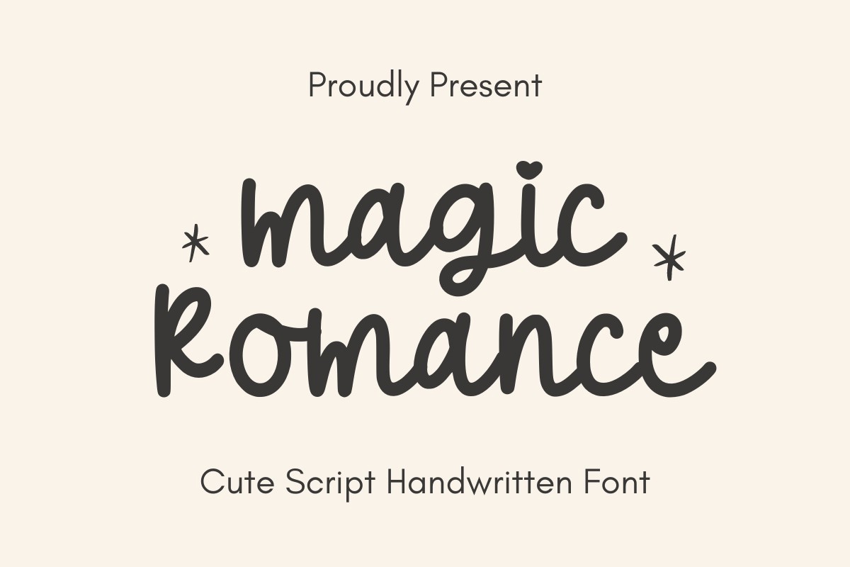 Magic Romance Font preview