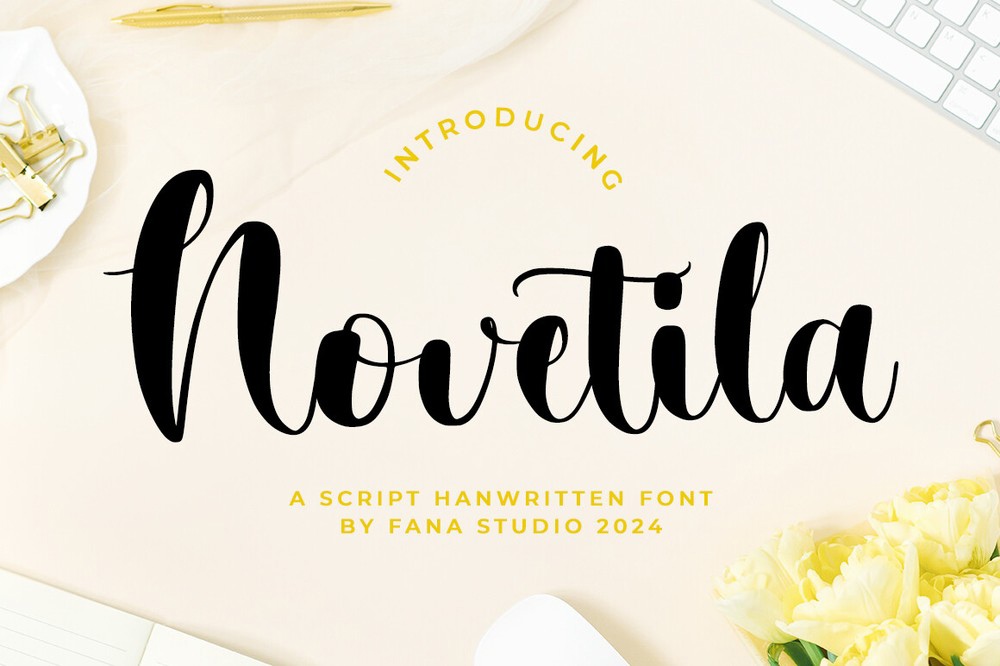 Novetila Regular Font preview