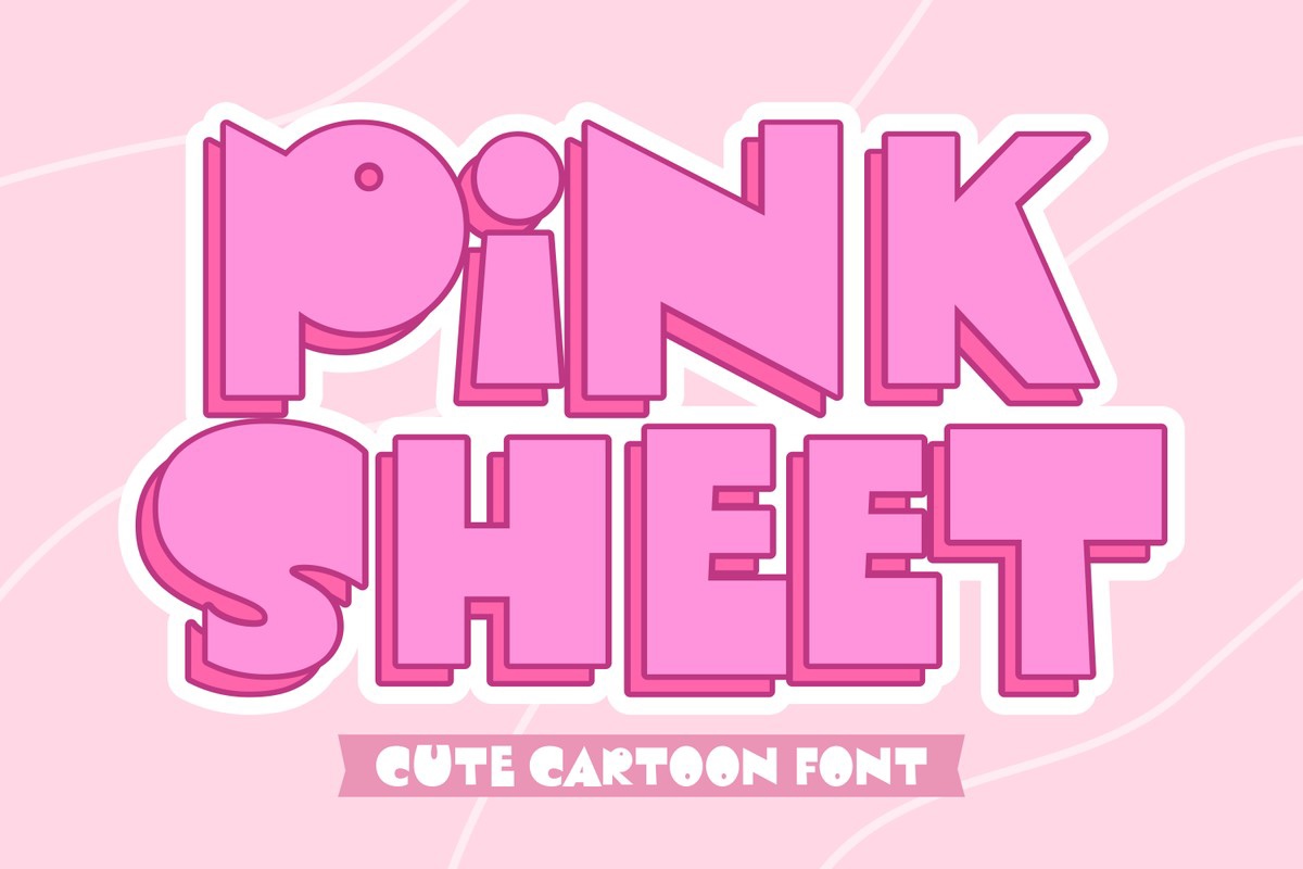 Pink Sheet Font preview