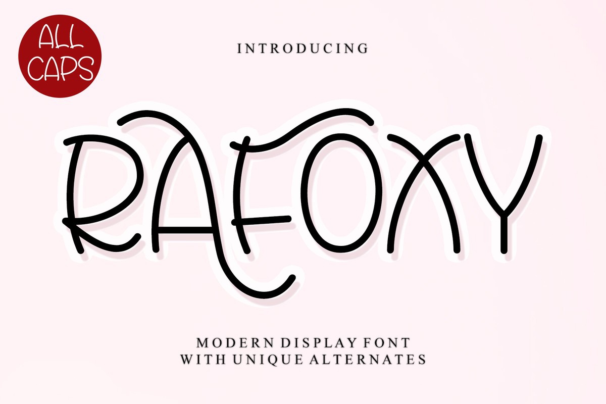 Rafoxy Font preview