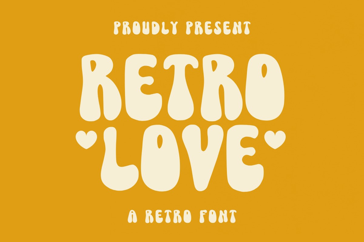 Retro Love Regular Font preview