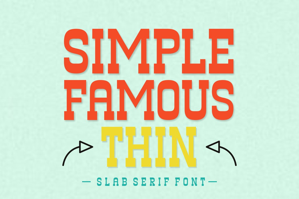 Simple Famous Thin Font preview