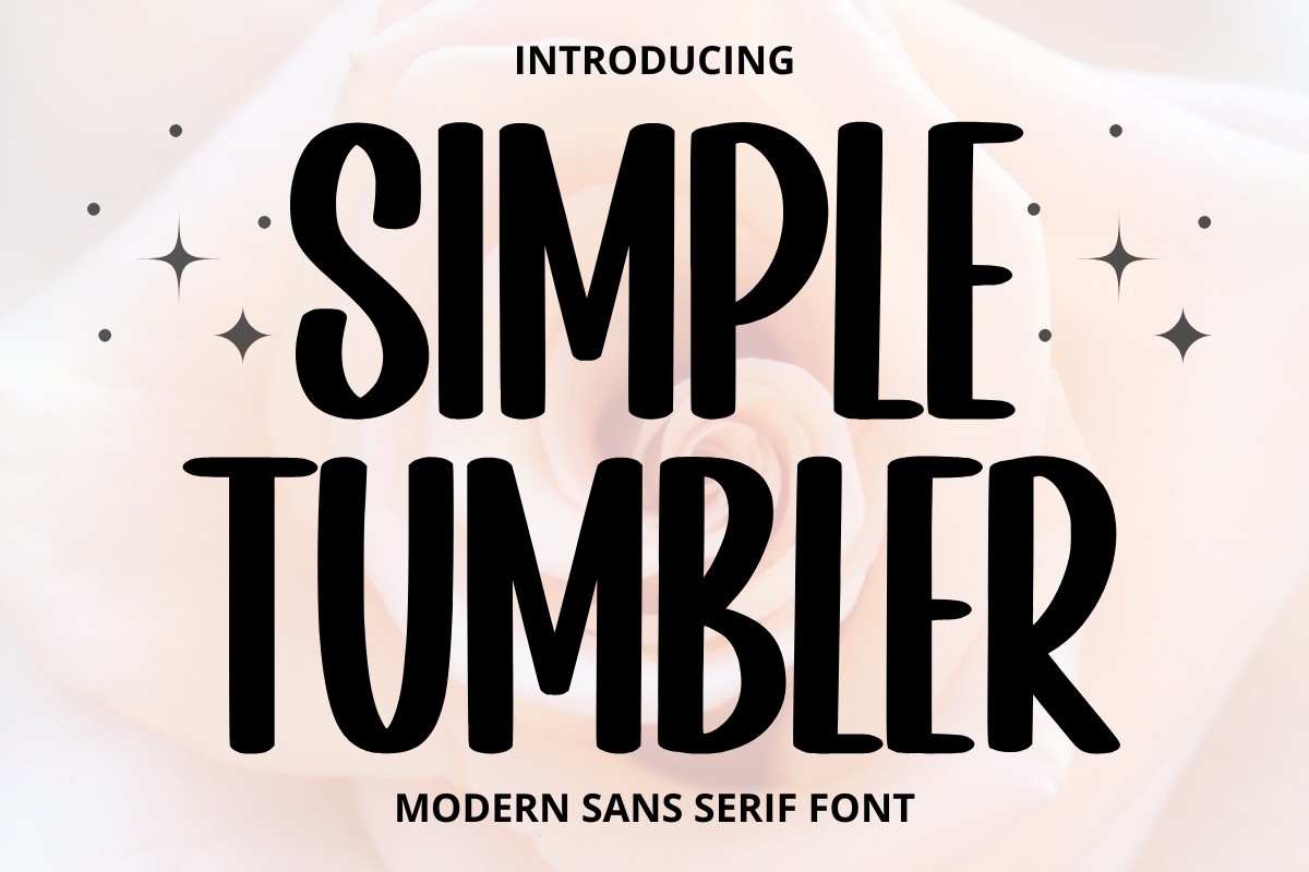 Simple Tumbler Regular Font preview