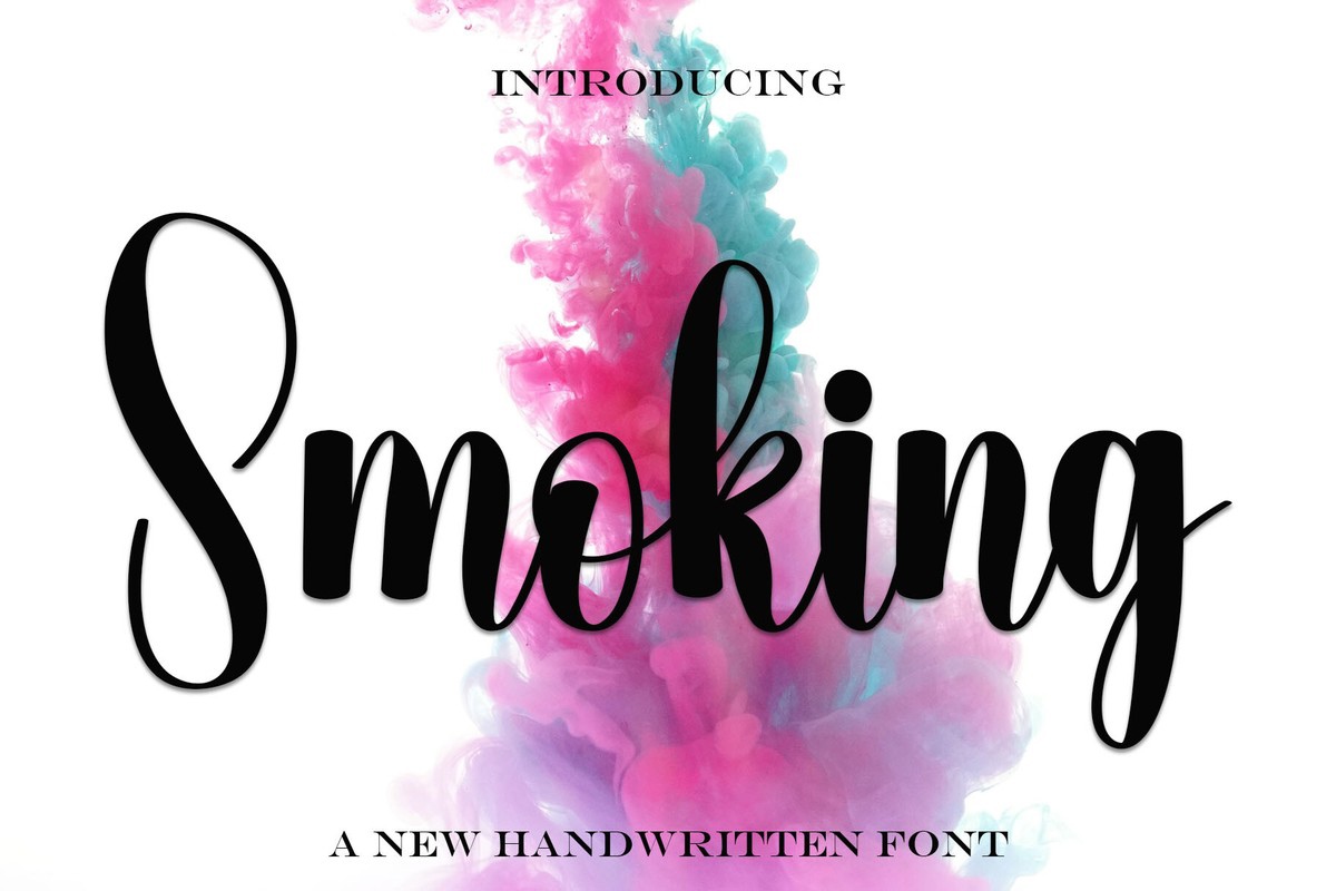 Smoking Font preview