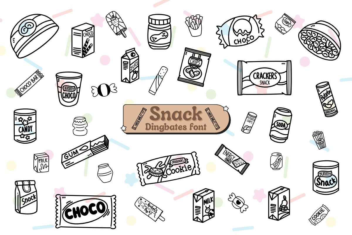 Snack Font preview