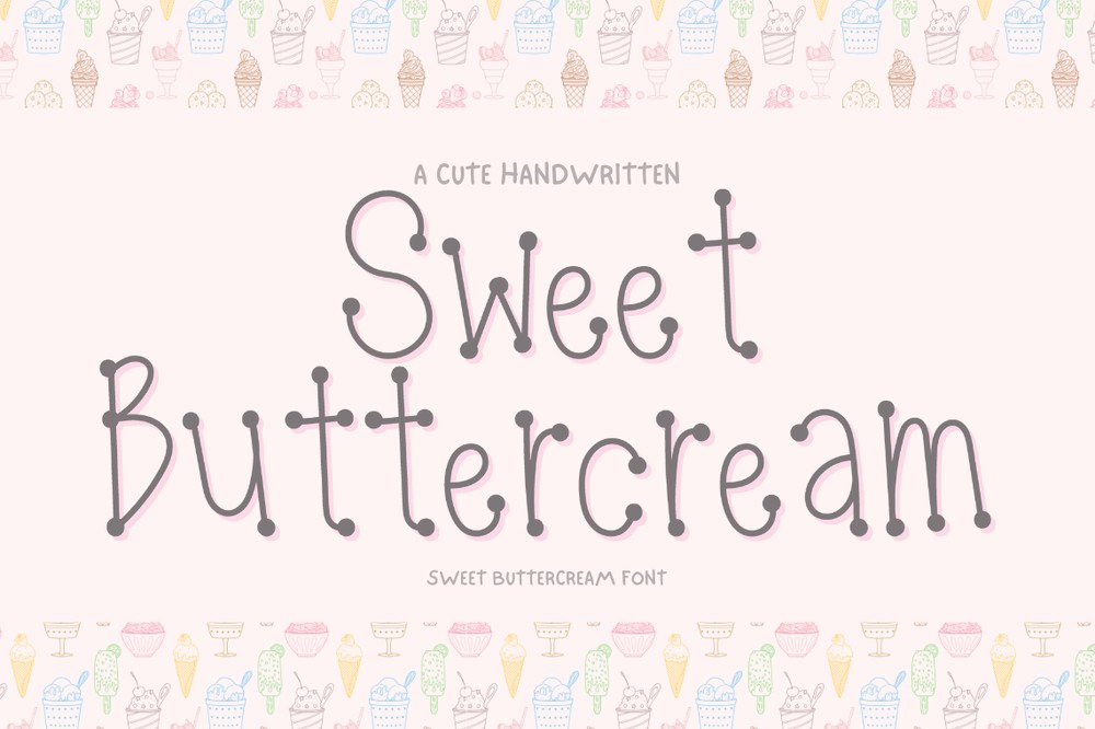 Sweet Buttercream Font preview