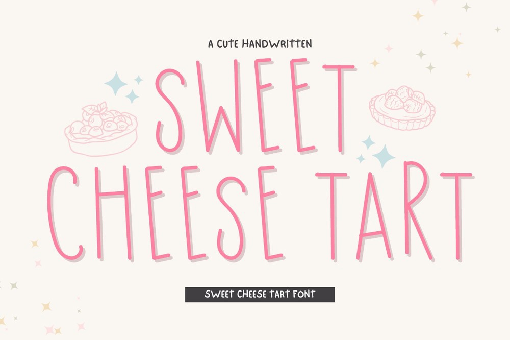 Sweet Cheese Tart Font preview