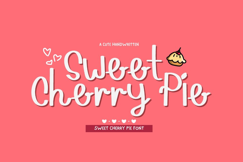 Sweet Cherry Pie Font preview