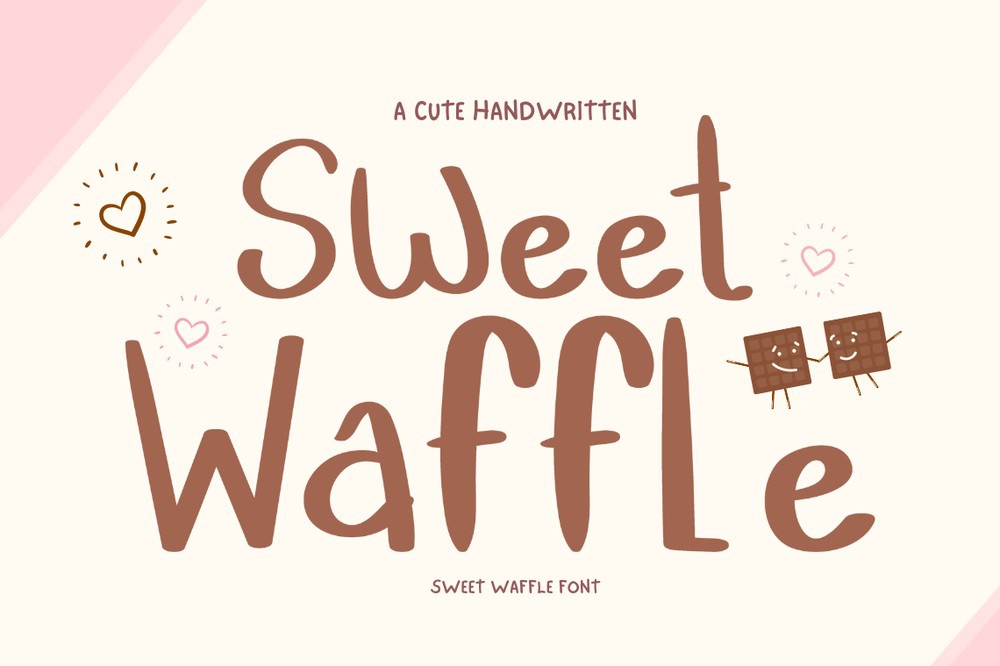 Sweet Waffle Regular Font preview