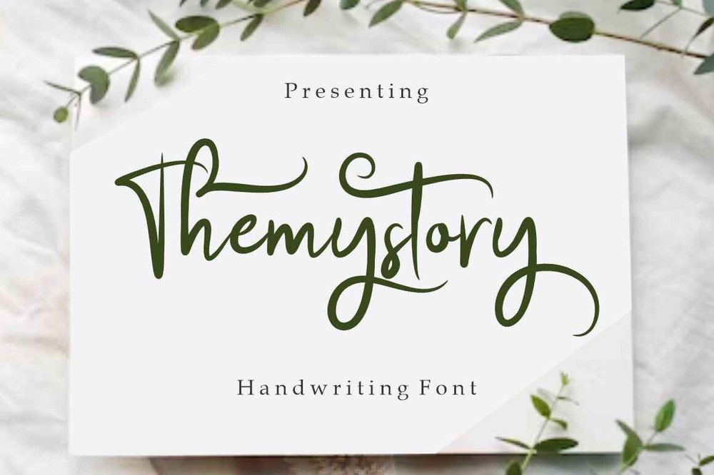 Themystory Font preview