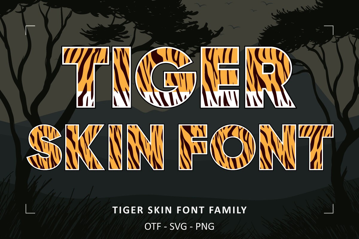 Tiger Skin Regular Font preview