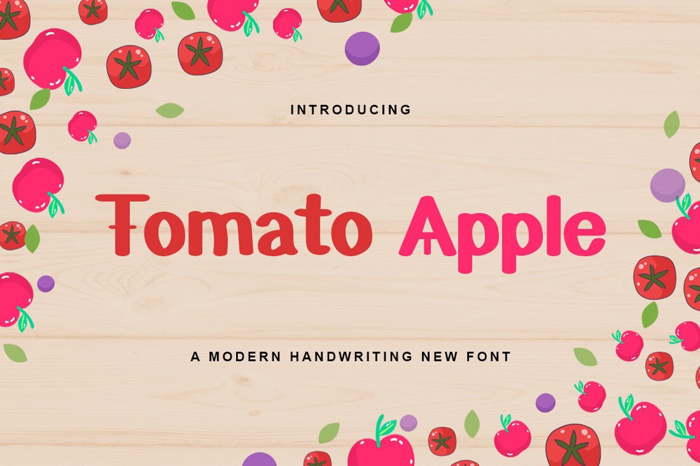 Tomato Apple Font preview