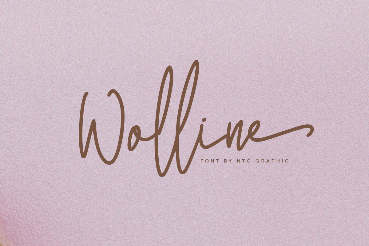 Wolline Font preview