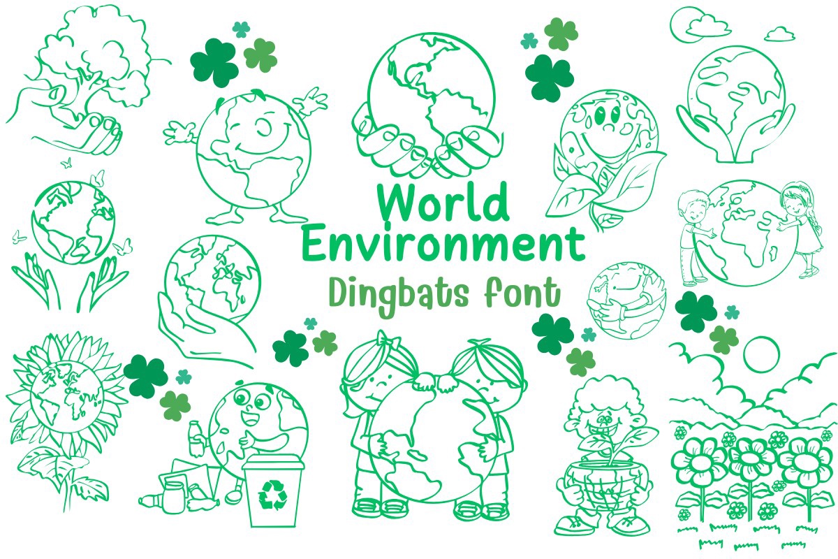 World Environment Font preview