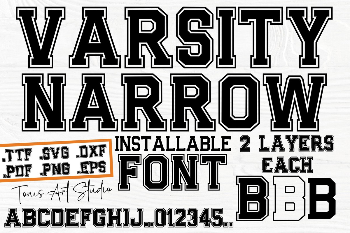 AB Varsity Narrow Regular Font preview