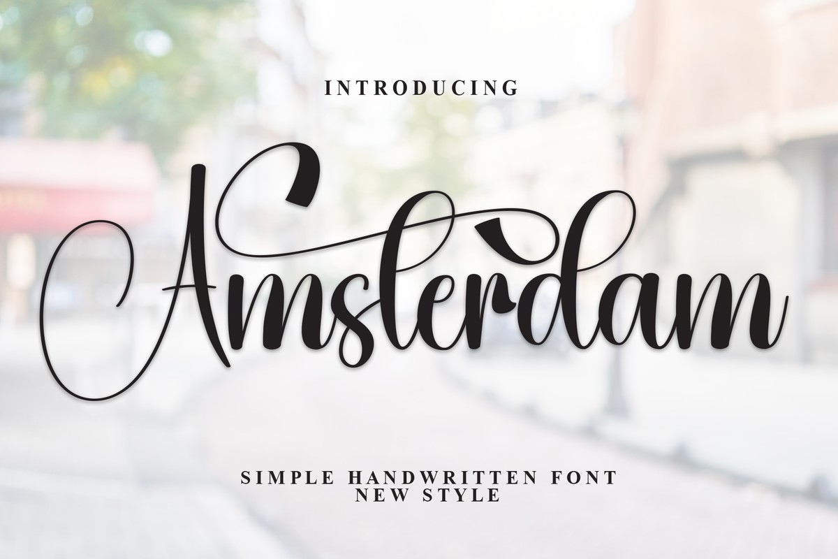 Amsterdam Font preview