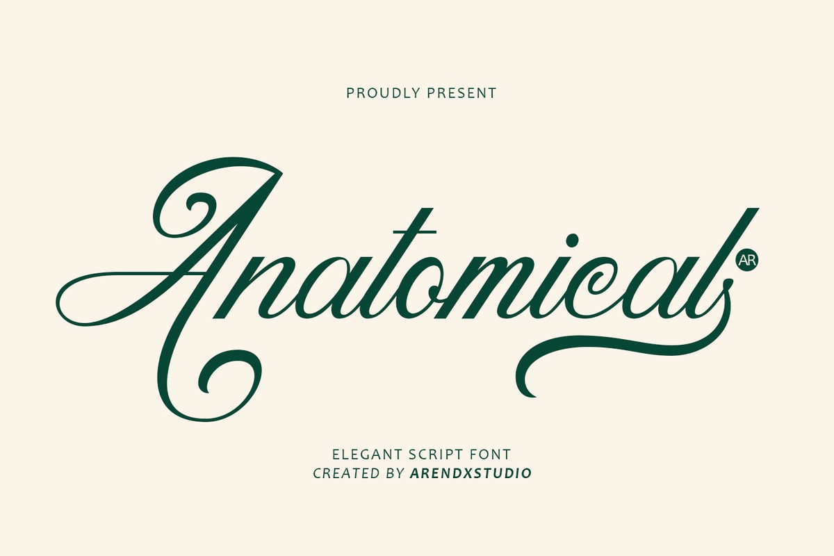 Anatomical Font preview