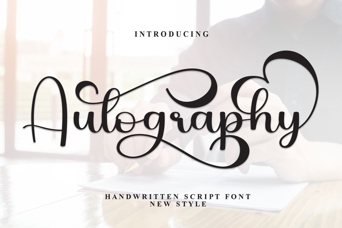 Autography Font preview