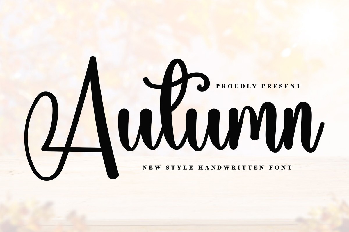 Autumn Font preview